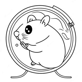 Pagina Para Colorir Hamster Fofo Em Uma Roda 31645-6895