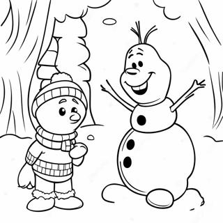 Olaf No Pais Das Maravilhas De Inverno Para Colorir 31920-6954