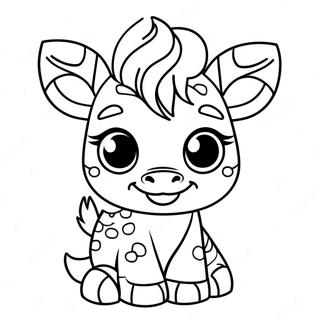 Bonito Bebe Zebra Pagina Para Colorir 32019-6975