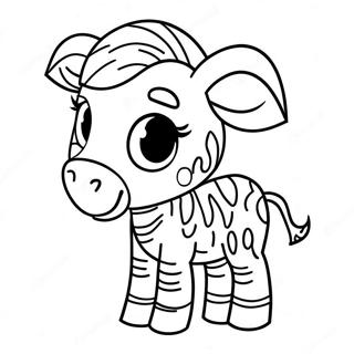 Bonito Bebe Zebra Pagina Para Colorir 32019-6976