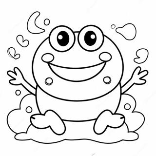 Keroppi Com Um Grande Sorriso Pagina Para Colorir 32202 7027