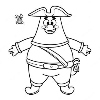 Patrick Estrela Em Um Fantasia De Pirata Pagina Para Colorir 32461 7079