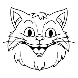 Gato De Cheshire Sorridente Para Colorir 32551-7100