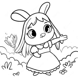 Alice Com O Coelho Branco Para Colorir 32554-7110