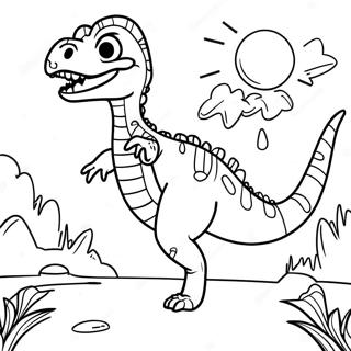 Velociraptor Páginas para Colorir