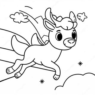 Pagina Para Colorir Do Rudolph Voando Pelo Ceu 32899-7183