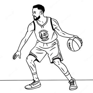 Pagina Para Colorir Do Steph Curry Driblando A Bola 32985-7200