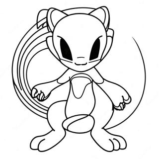 Mewtwo Com Poderes Psiquicos Pagina Para Colorir 33074-7217