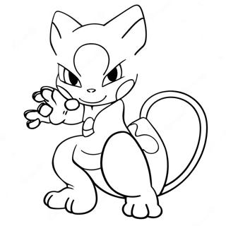 Mewtwo Com Poderes Psiquicos Pagina Para Colorir 33074-7218