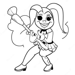 Harley Quinn Com Um Martelo Pagina Para Colorir 33261-7254