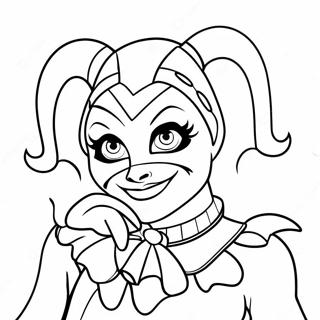 Harley Quinn Em Um Fantasia De Bobo Da Corte Pagina Para Colorir 33262-7258