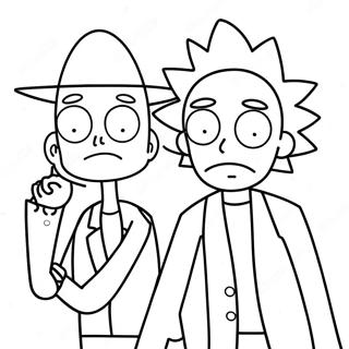 Rick E Morty Páginas Para Colorir