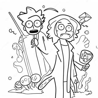 Pagina Para Colorir Das Aventuras De Rick E Morty 33629-7334