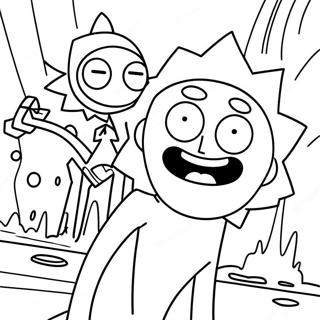 Pagina Para Colorir Das Aventuras De Rick E Morty 33629-7336