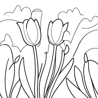 Tulipa Páginas Para Colorir