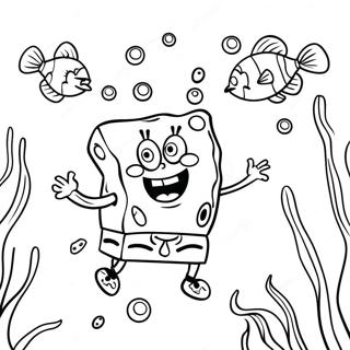 Pagina Para Colorir Aventura Subaquatica Do Bob Esponja 34085-7436