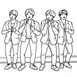 Pagina Para Colorir Dos Membros Do Bts Cantando No Palco 34435-7515