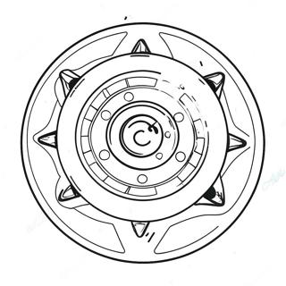 Pagina Para Colorir Do Beyblade Girando Em Acao 34619-7558