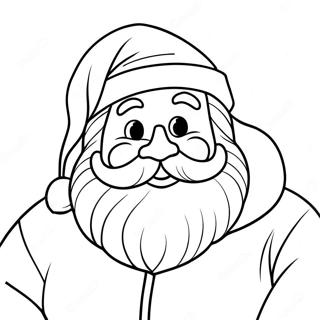 Papai Noel Alegre Pagina Para Colorir 3484-1174