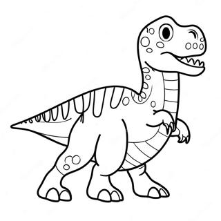 Spinosaurus Com Bebe Pagina Para Colorir 34882-7627