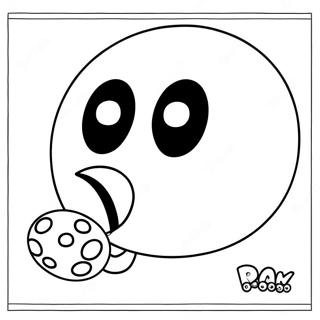 Pagina Para Colorir Do Pac Man Comendo Pontos 35870-7834