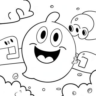 Pagina Para Colorir Do Pac Man Perseguindo Fantasmas 35871-7837