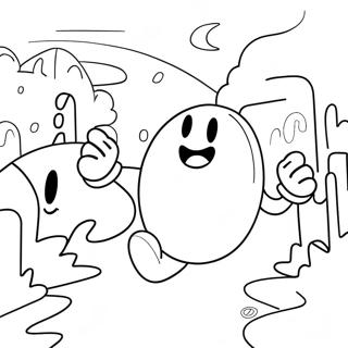 Pagina Para Colorir Do Pac Man Perseguindo Fantasmas 35871-7839