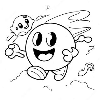 Pagina Para Colorir Do Pac Man Perseguindo Fantasmas 35871-7840