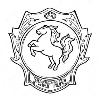 Pagina Para Colorir Do Logo Da Ferrari Com Chamas 35970-7869