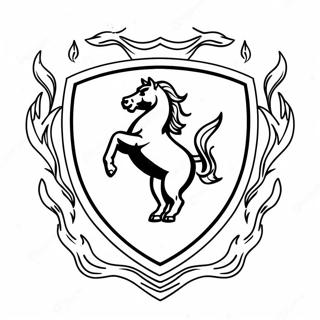 Pagina Para Colorir Do Logo Da Ferrari Com Chamas 35970-7871