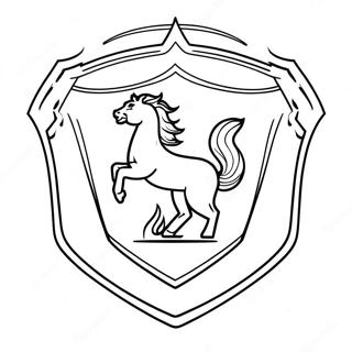 Pagina Para Colorir Do Logo Da Ferrari Com Chamas 35970-7872