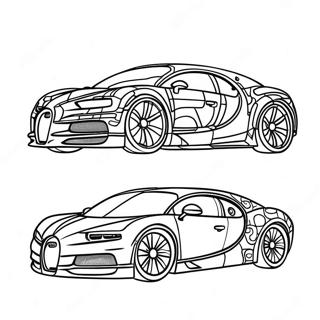 Pagina Para Colorir Do Bugatti Chiron Elegante 36055-7882