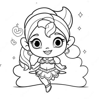 Shimmer E Shine Desejos Coloridos Pagina Para Colorir 36423-7967