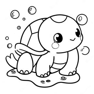 Coloracao De Squirtle Fofo Nadando 36598-7995