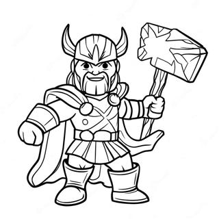 Pagina Para Colorir Thor Com Martelo De Raios 36883-8054