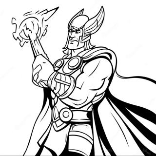 Pagina Para Colorir Thor Com Martelo De Raios 36883-8056