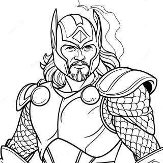 Pagina Para Colorir Thor Em Armadura De Batalha 36884 8059