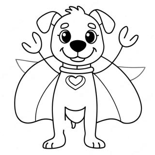 Pagina Para Colorir Dog Man Com Capa De Super Heroi 37076 8103