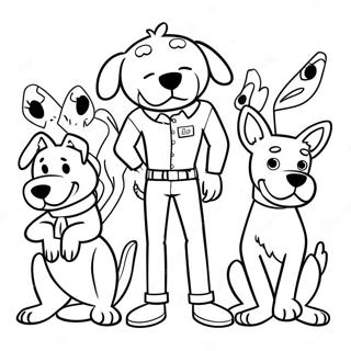 Cachorro Homem E Amigos Pagina Para Colorir 37078-8112