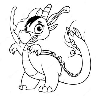 Mulan Com Dragao Mushu Pagina Para Colorir 37262-8138