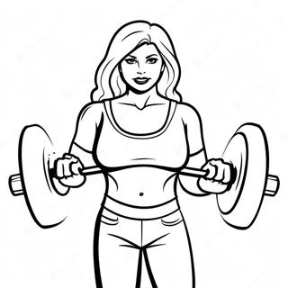 Pagina Para Colorir Da Luisa Levantando Pesos Pesados 3743-1277