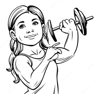 Pagina Para Colorir Da Luisa Levantando Pesos Pesados 3743-1280