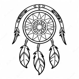 Apanhador De Sonhos Nativo Americano Pagina Para Colorir 37453-8180
