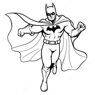 Batman Com A Capa Esvoacando Pagina Para Colorir 37924-8281