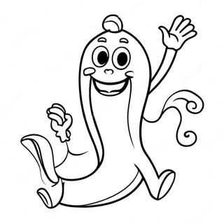 Pagina Para Colorir De Banana Engracada Dancando 38736-8464