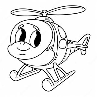 Pagina Para Colorir De Helicoptero Fofo Com Piloto Sorridente 38831-8478