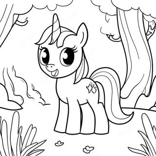 Pagina Para Colorir De Twilight Sparkle Na Floresta Magica 39286-8574