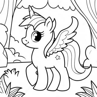 Pagina Para Colorir De Twilight Sparkle Na Floresta Magica 39286-8576