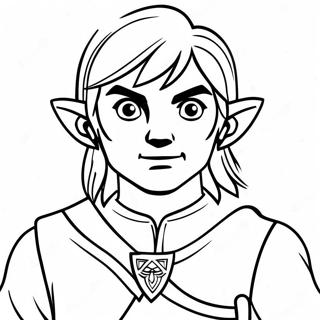 Link Explorando Hyrule Pagina Para Colorir 39826-8705