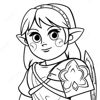Link Explorando Hyrule Pagina Para Colorir 39826-8706